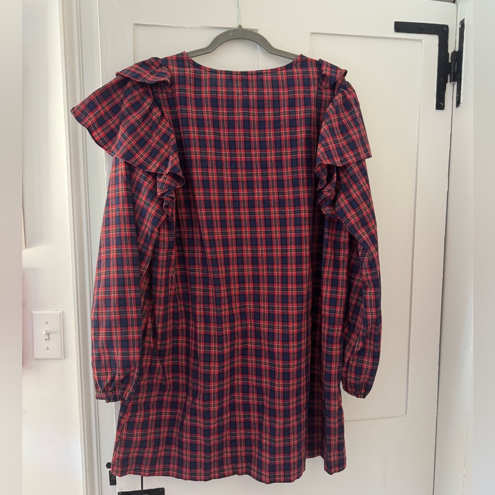 Plaid Ruffle Dress - Picture 2 of 2